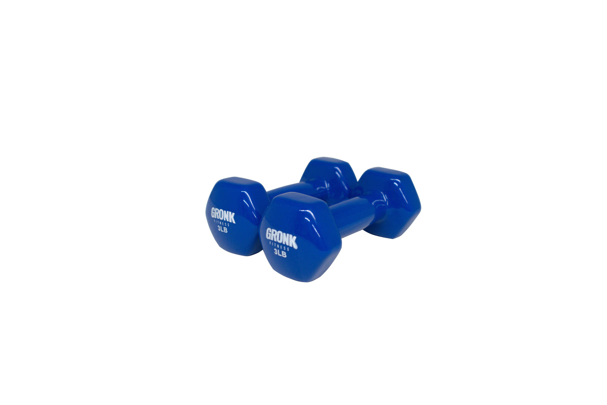 Gronk Fitness Vinyl Hex Dumbbells