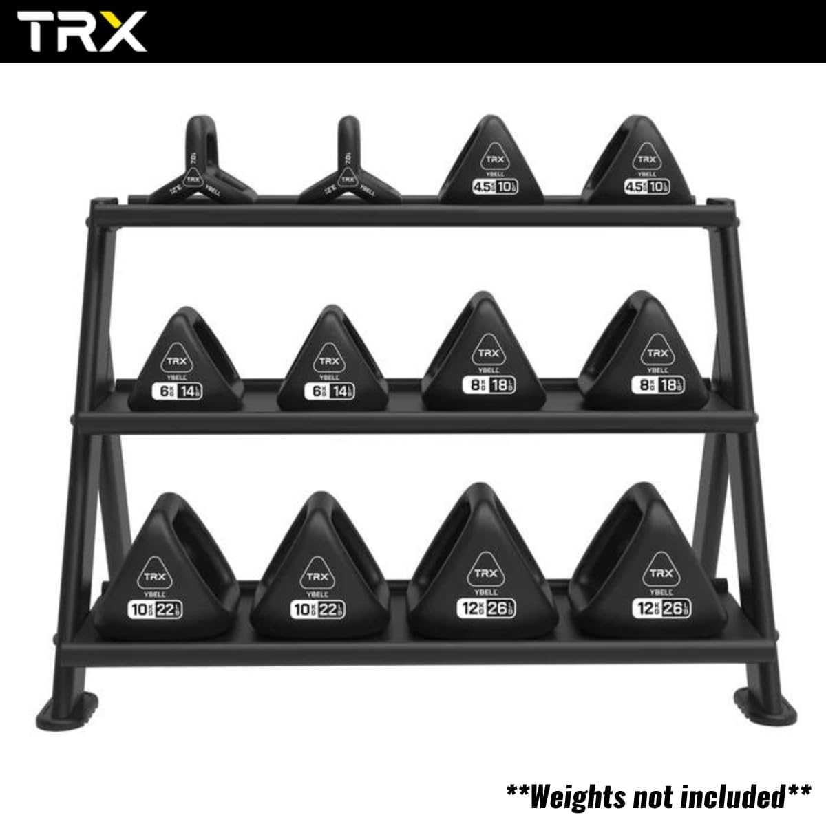 YBell TRX Horizontal Rack - Discontinued TRX Dumbell racks, power block stand, plate and bar storage, kettlebell racks, ball racks 61I5XJmV5qL._AC_SL1200