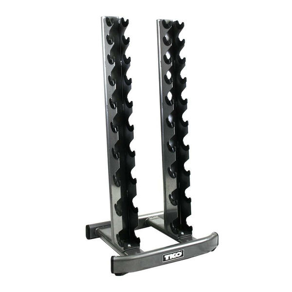 TKO 10 Pair Vertical Dumbbells Rack Default Title TKO Dumbell racks, power block stand, plate and bar storage, kettlebell racks, ball racks 811d0616-5e5c-ed11-834a-0af6a9949c45_840VDR10_.