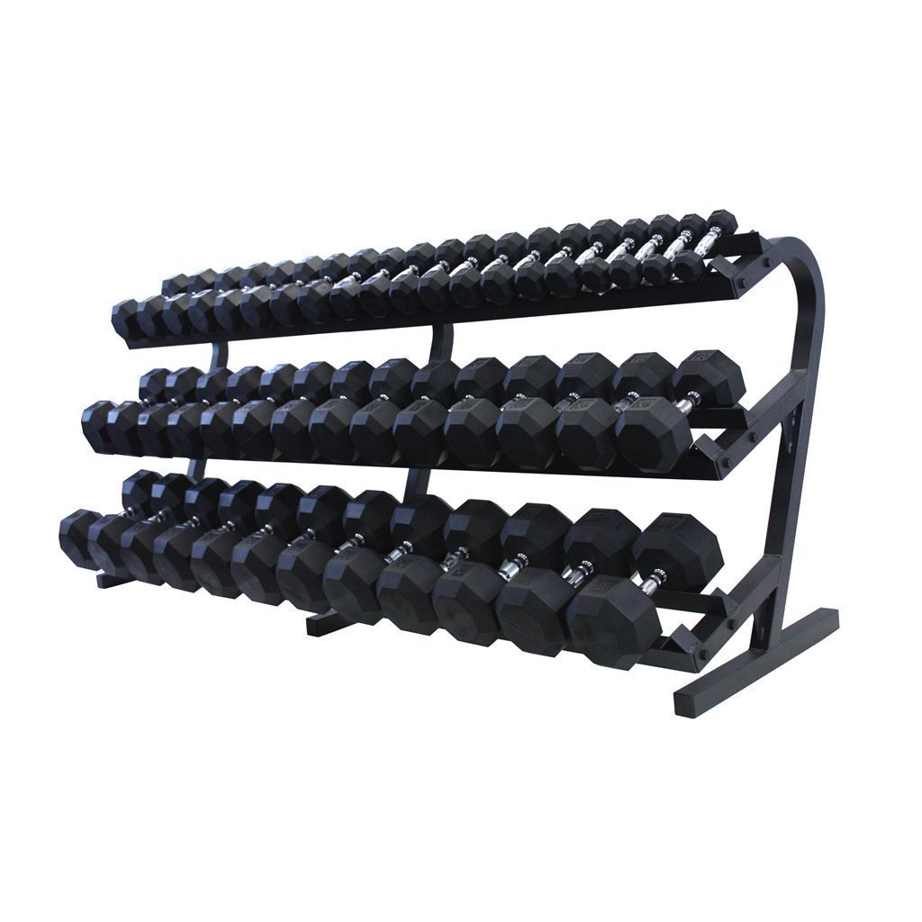 Troy 3 Tier Dumbbell Rack, Holds 5-100lbs Default Title Troy Dumbell racks, power block stand, plate and bar storage, kettlebell racks, ball racks 9387f704-655c-ed11-834a-0af6a9949c45_TDR-3_.