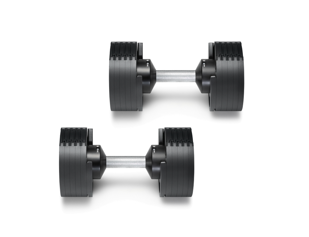 NÜOBELL 50lb Adjustable Dumbbell Set