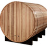 Golden Designs "Klosters" 6 Person Barrel Traditional Sauna - Pacific Cedar