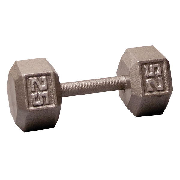 Body Solid Iron Hex Standard Dumbbell Gray