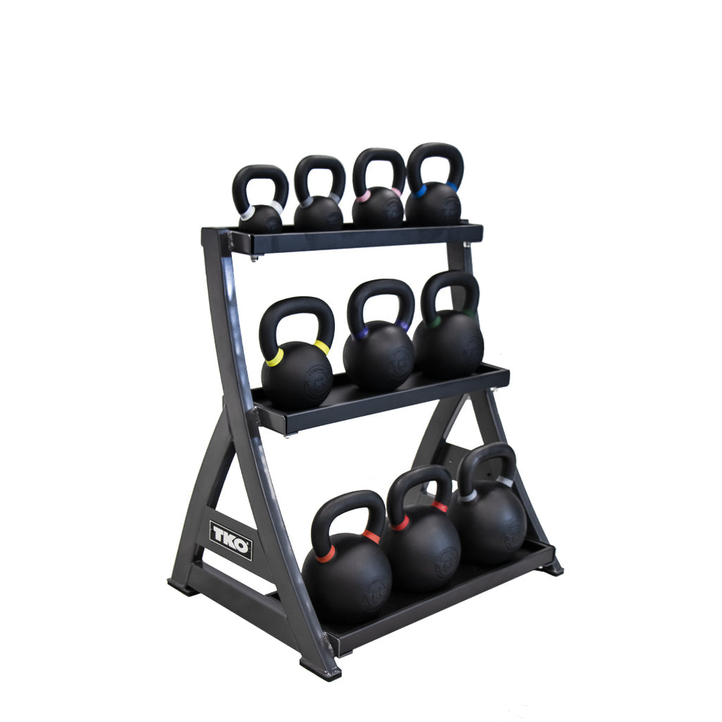 TKO COMPACT 3-TIER KETTLEBELL RACK TKO Dumbell racks, power block stand, plate and bar storage, kettlebell racks, ball racks 1_1024x1024_d046745d-48f5-41e5-aa51-dd3cf29bb4f8