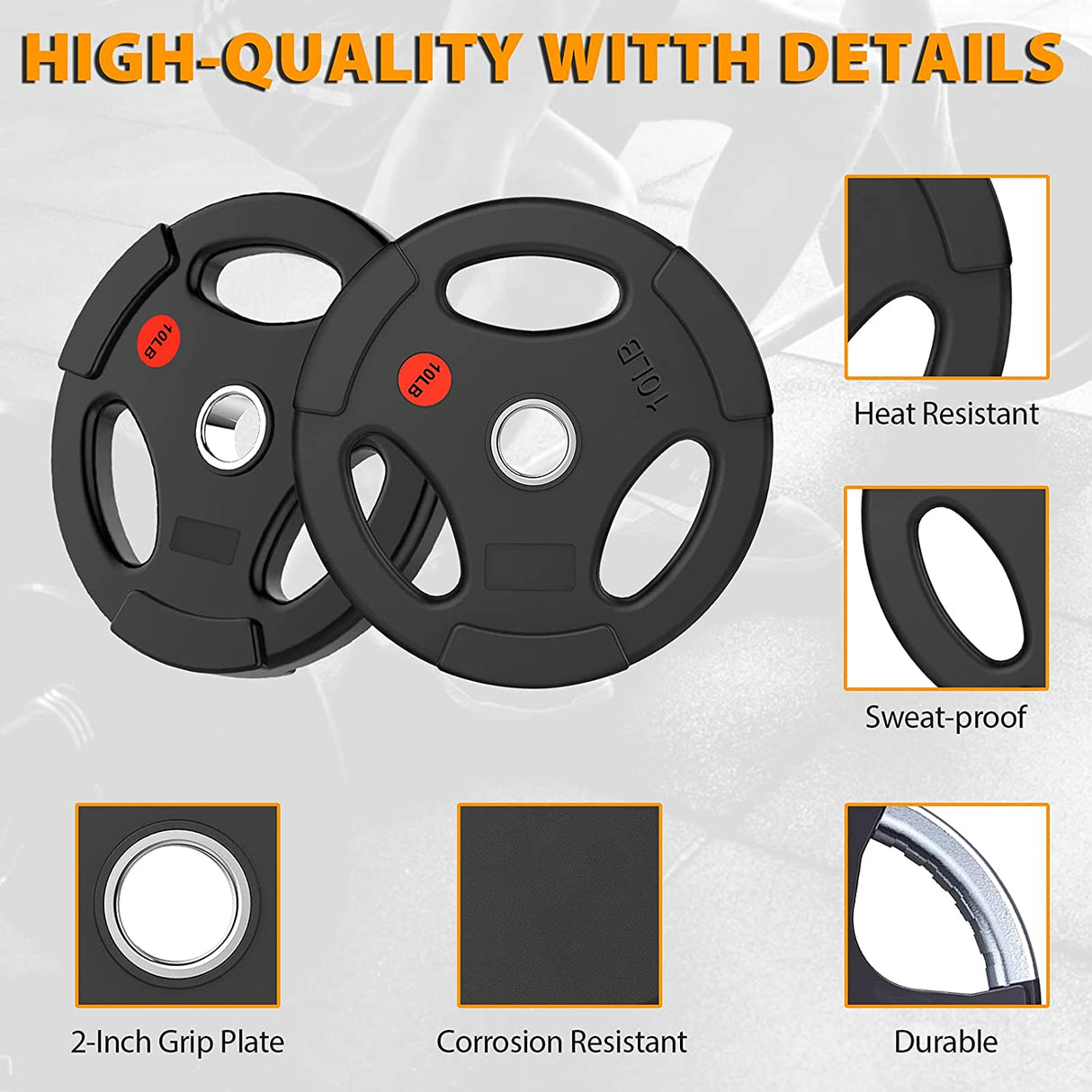 Premium Olympic Plates - Rubber Grip G&G Fitness Equipment Variant(s) - LBWeight 2f3fab00-5b5c-ed11-834a-0af6a9949c45_2003-01_.