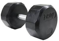 Troy 12 Sided Rubber Encased Dumbbell TSD-055R | 55LB Default Title Troy Dumbbells 4fbfca29-655c-ed11-834a-0af6a9949c45_TSD-055R_.