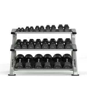 Spirit 3-Tier Commercial Dumbbell Rack - Discontinued