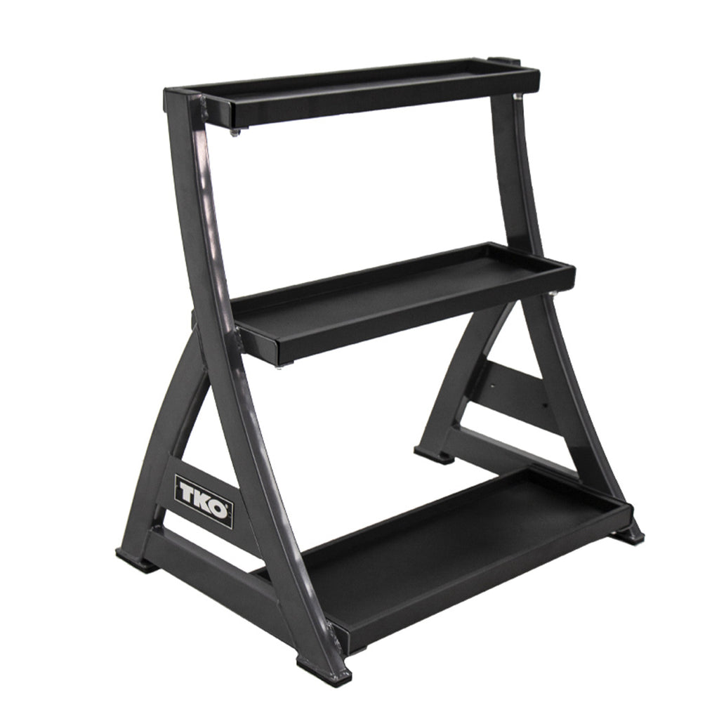 TKO COMPACT 3-TIER KETTLEBELL RACK TKO Dumbell racks, power block stand, plate and bar storage, kettlebell racks, ball racks 856KR3TierKettleBellRackalone_1024x1024_a92b1d34-27d4-4410-8d9c-4cb3626cbc31