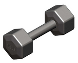 Gronk Cast Hex Dumbbell - Black 75 lb G&G Fitness Equipment Variant(s) - LBWeight d40213c1-40ed-ee11-8428-0aa4e80801fd_SDB-075_.