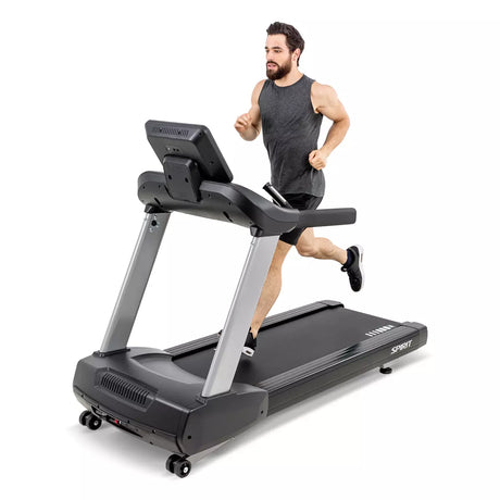 Spirit CT800 Treadmill | Black Spirit Treadmill; Residentail Commercial Frame over 350lbs l-f_3-4_run_1__jpg_6eb49898-d3ca-4249-bbef-9eb2ad09081e