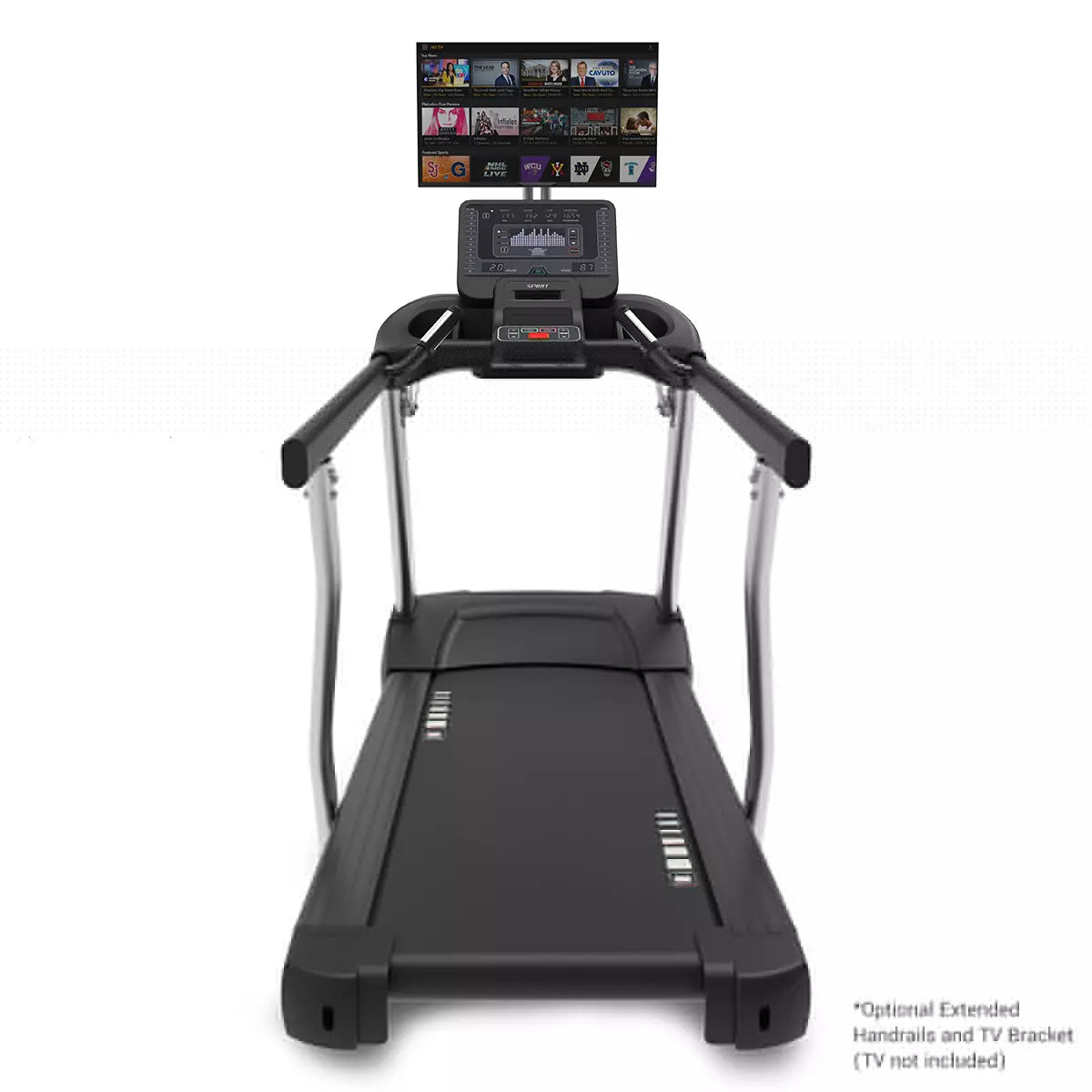 Spirit CT800 Treadmill | Black Spirit Treadmill; Residentail Commercial Frame over 350lbs rear_view_tv_jpg_d09915ff-9058-44ab-8d11-1cf7c804dbf7