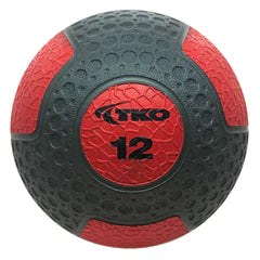 12 lb Commercial Rubberized Medicine ball is a heavy-duty, weighted ball designed to enhance your strength training workouts. The ball features an easy-to-grip double-dimpled rubber surface for effective tossing and catching.