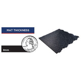 Interlocking Rubber Gym Floor Tiles Rec Surfaces Variant(s) - Size|Color mattthickness