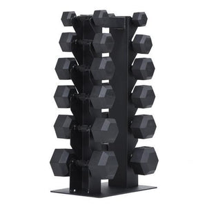 XM Fitness Vertical Dumbbell Rack - Holds 6 Pair